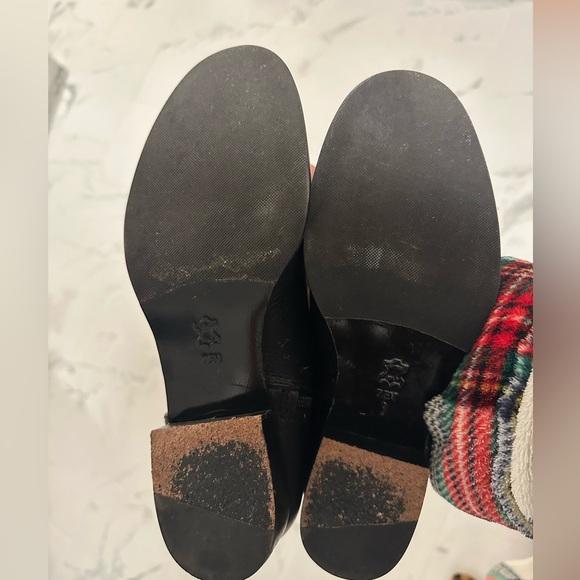 Tory Burch Amanda Riding Boots Tall Double T Medallion Logo Leather - Picture 7 of 7